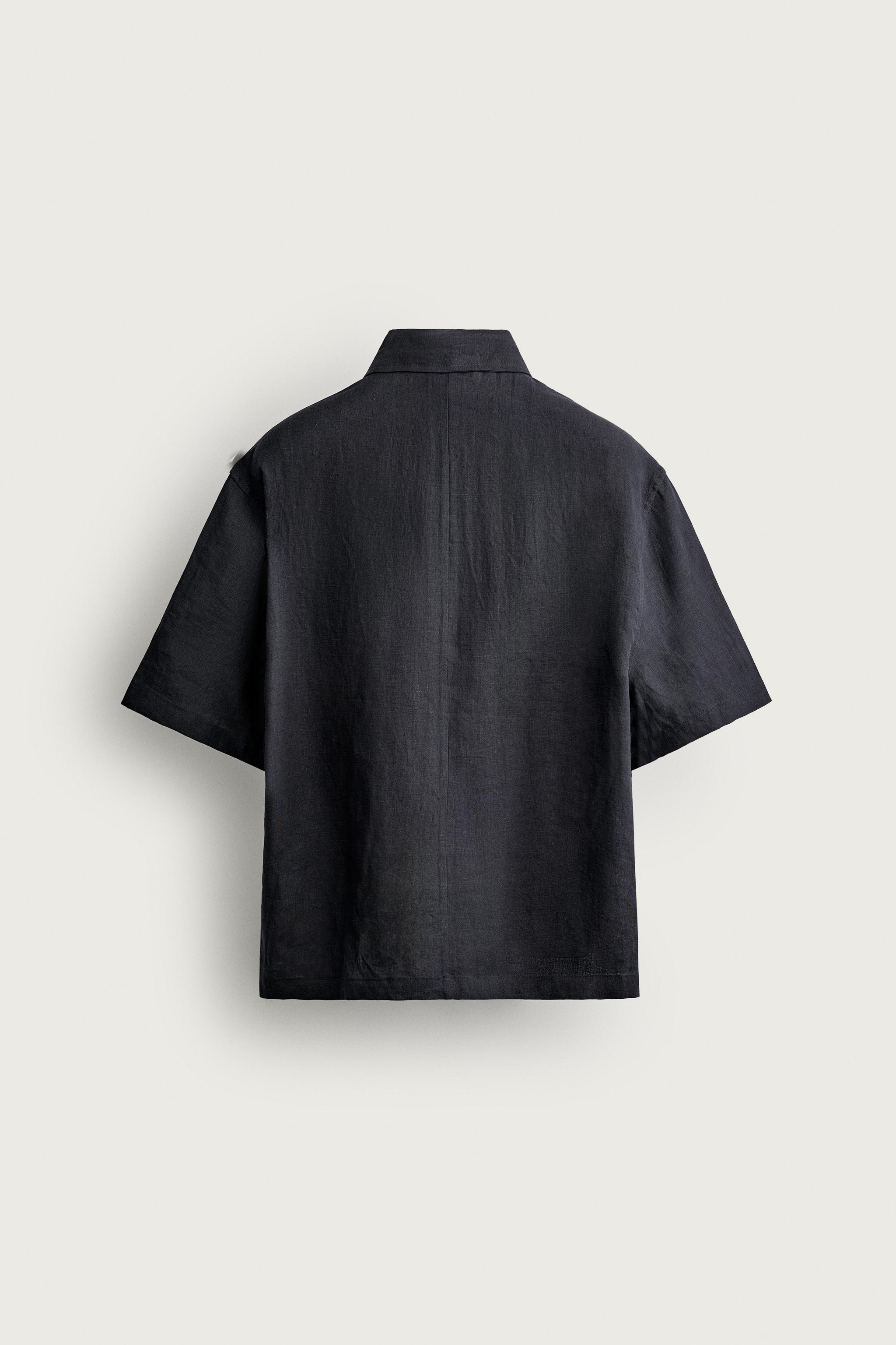 CHEMISE POLO BOXY FIT 100 % LIN